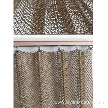 Coiled Wire Fabric Metal Coiled Drapery